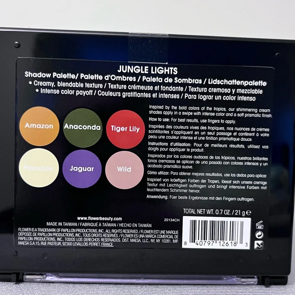 Jungle Lights Eyeshadow Palette NWT Flower Beauty